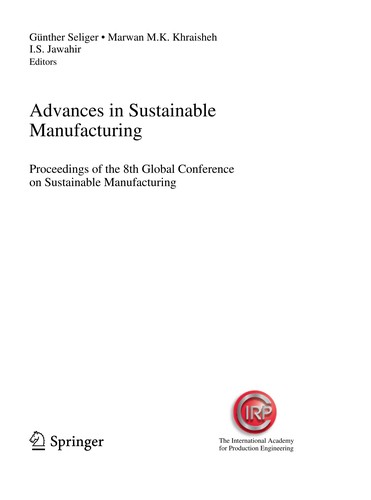 Advances in Sustainable Manufacturing
