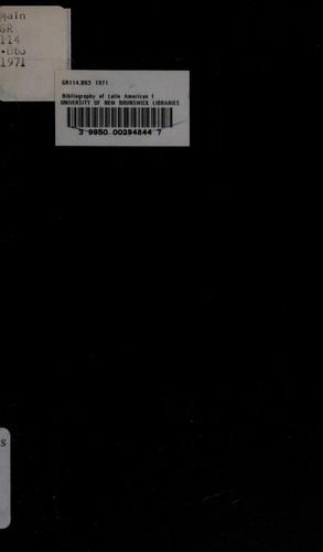 Bibliography of Latin American Folklore