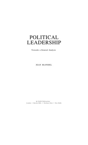 Political Leadership