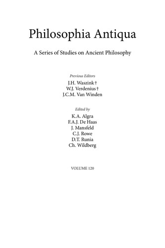 Particulars in Greek philosophy