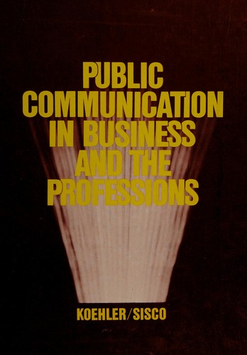 Public Communication in Business and the Professions