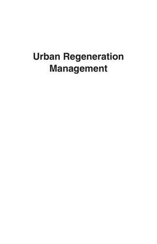Urban regeneration management
