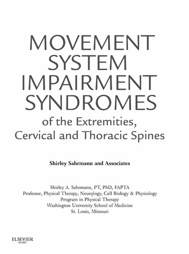 Movement System Impairment Syndromes of the Extremities, Cervical, and Thoracic Spines