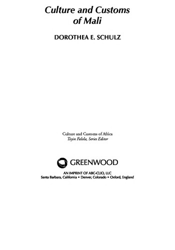 Culture and Customs of Mali
