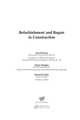 Refurbishment and Repair in Construction