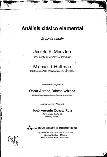 Análisis Clásico Elemental