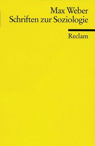 Schriften zur Sociologie