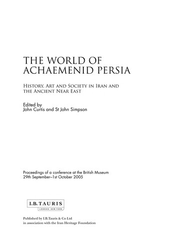 The World of Achaemenid Persia