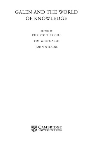 Galen and the world of knowledge