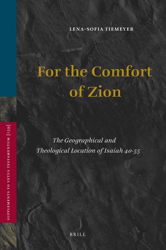 For the comfort of Zion