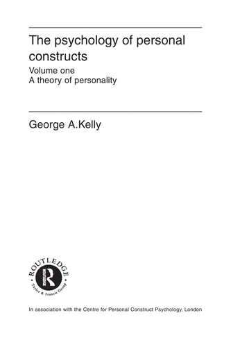 The psychology of personal constructs