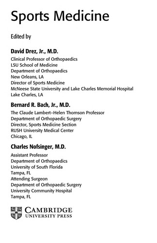 Sports Medicine