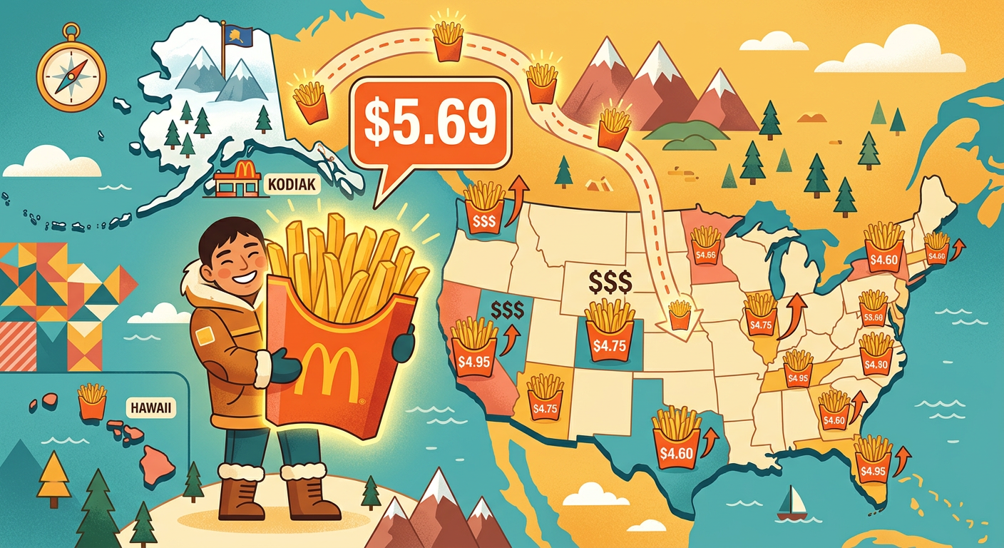 French Fry Prices Hit $5.69 in Alaska — The Priciest Cities by State