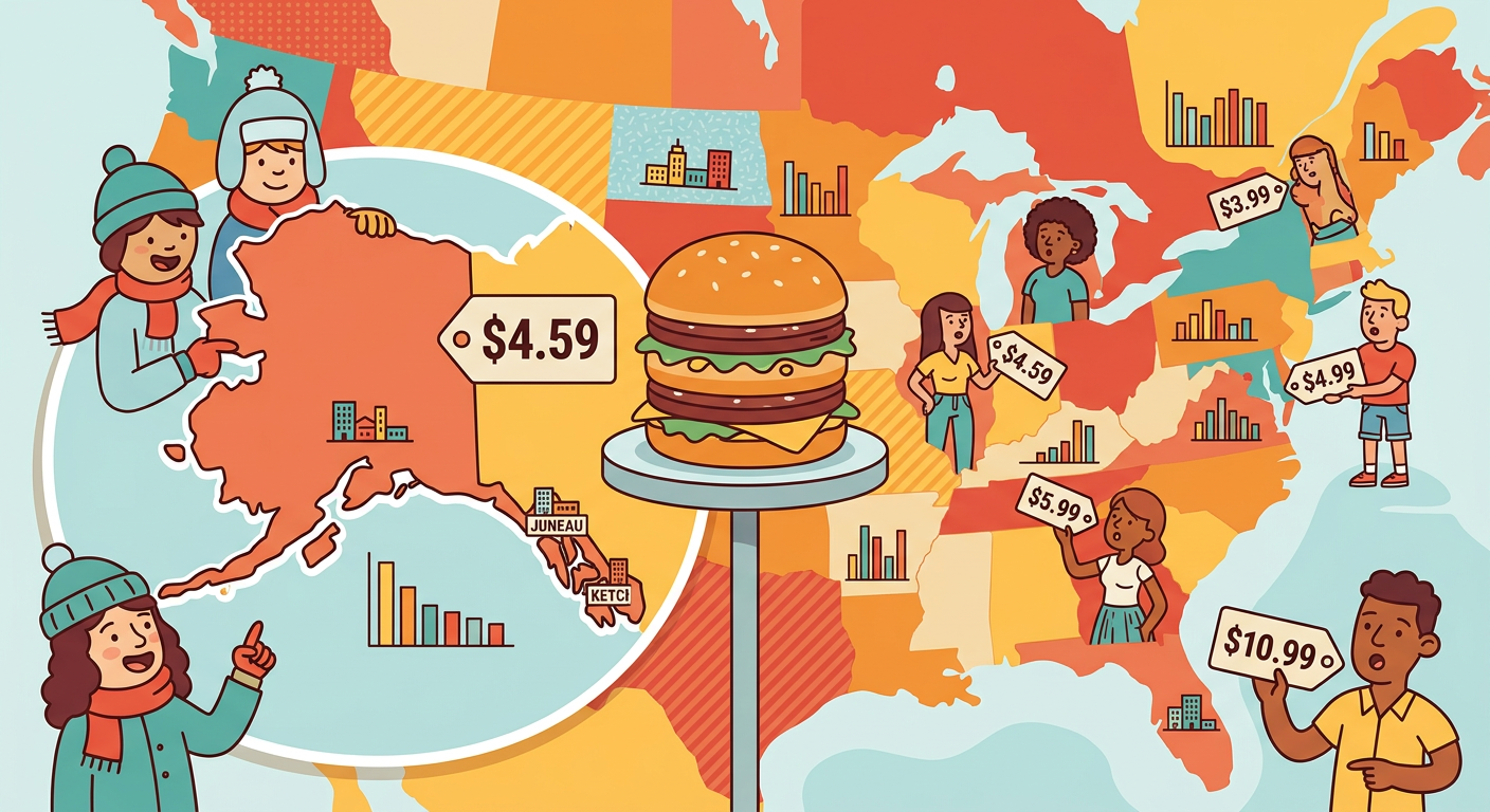 Cheapest Big Mac Cities by State: $4.59 in Alaska Towns