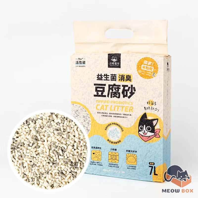 汪喵星球 益生菌消臭豆腐砂(可沖馬桶)