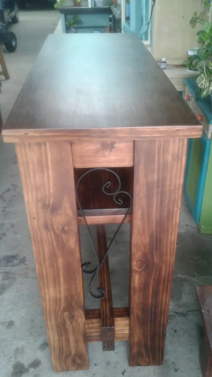 Barra Desayunador Madera Maciza Rústica