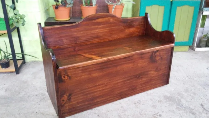 Baúl Sillón Madera Maciza