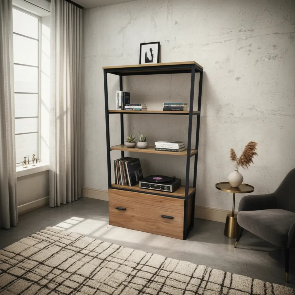 Mueble Biblioteca Hierro