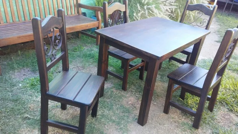 Juego De Comedor 4 Sillas