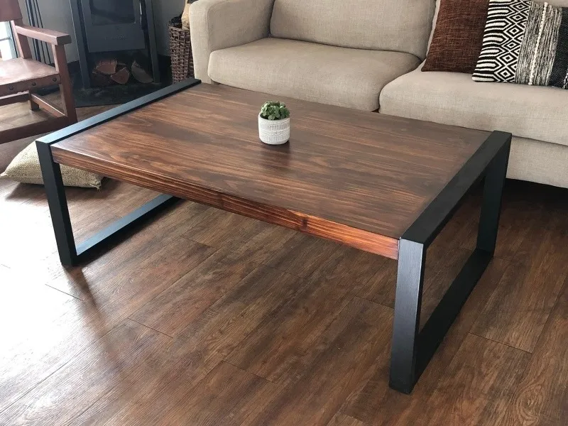 Mesa Ratona Hierro Y Madera