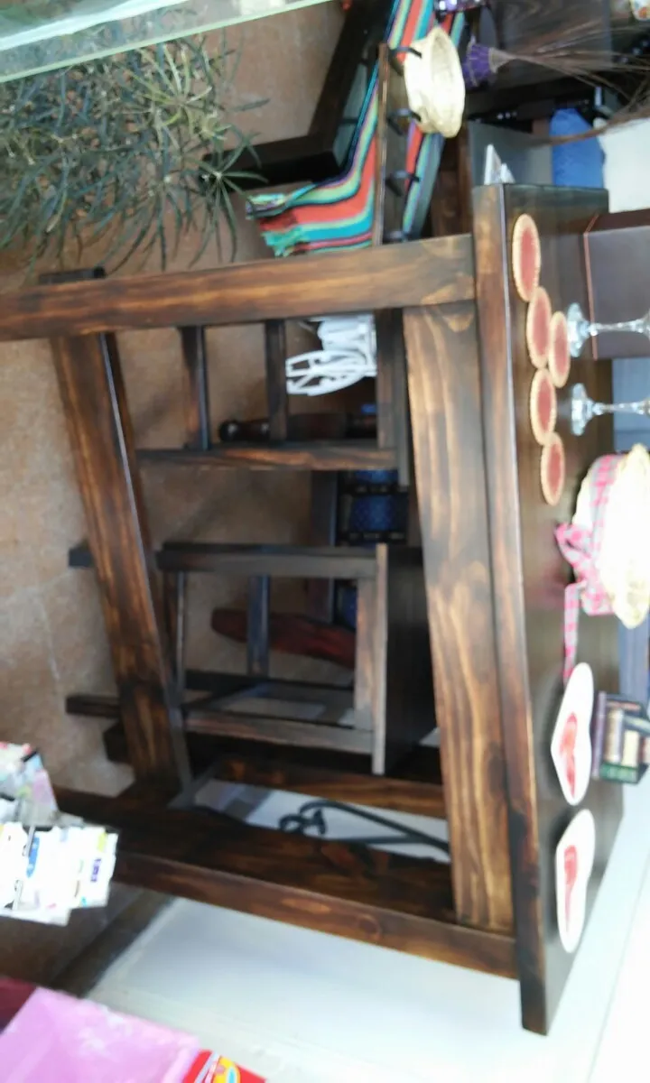 Barra Rústica Madera Maciza