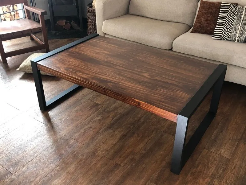 Mesa Ratona Hierro Y Madera