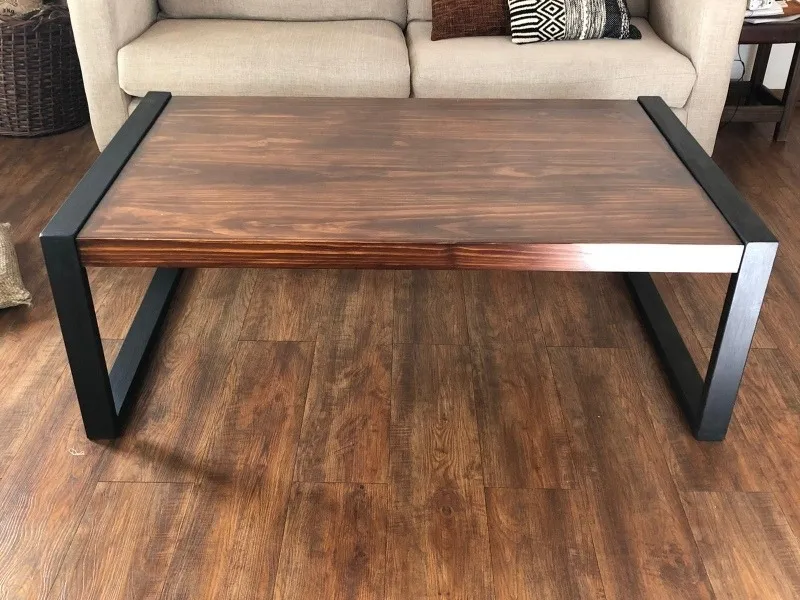 Mesa Ratona Hierro Y Madera