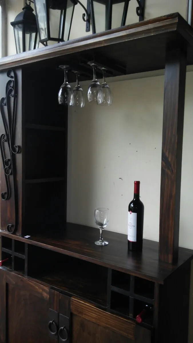 Bar Barra Rústico Madera Maciza