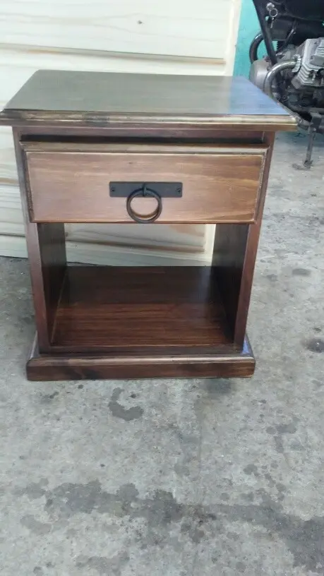 Mesa De Luz Madera Maciza