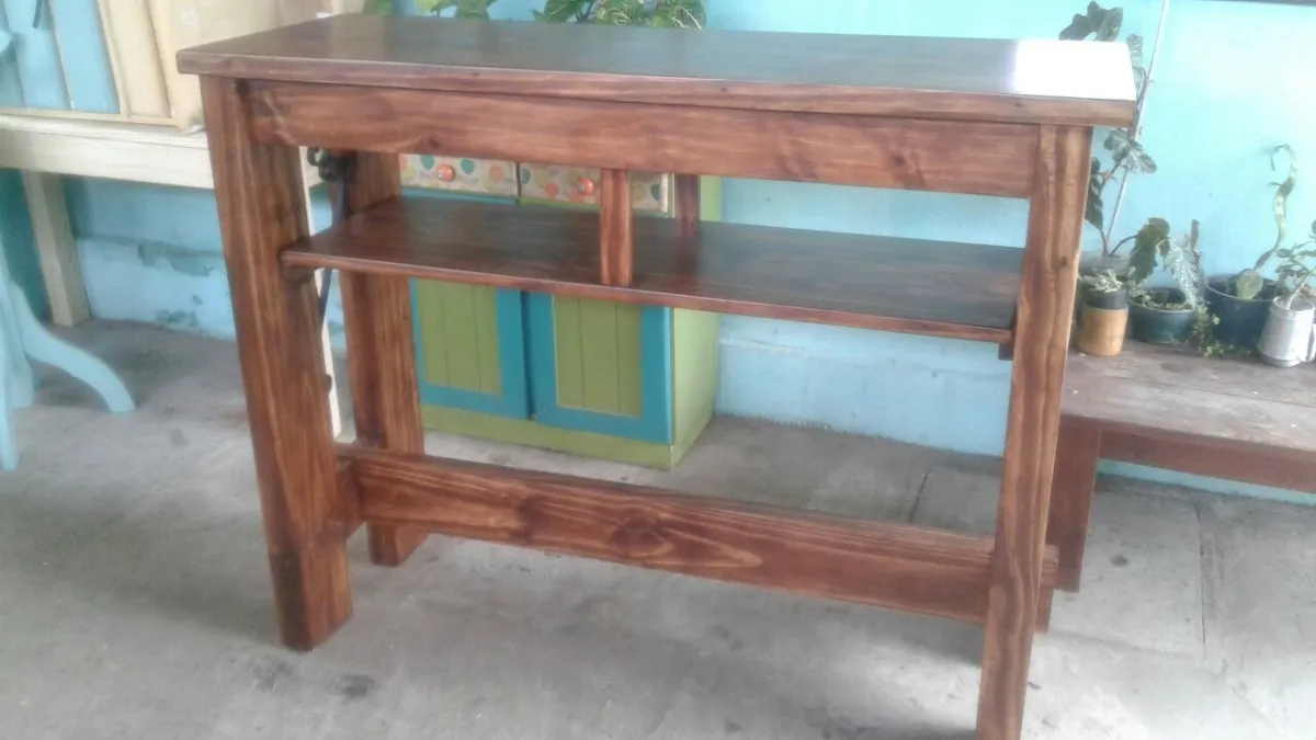 Barra Desayunador Madera Maciza Rústica