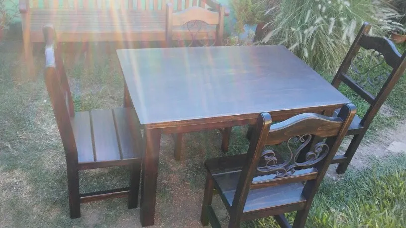 Juego De Comedor 4 Sillas