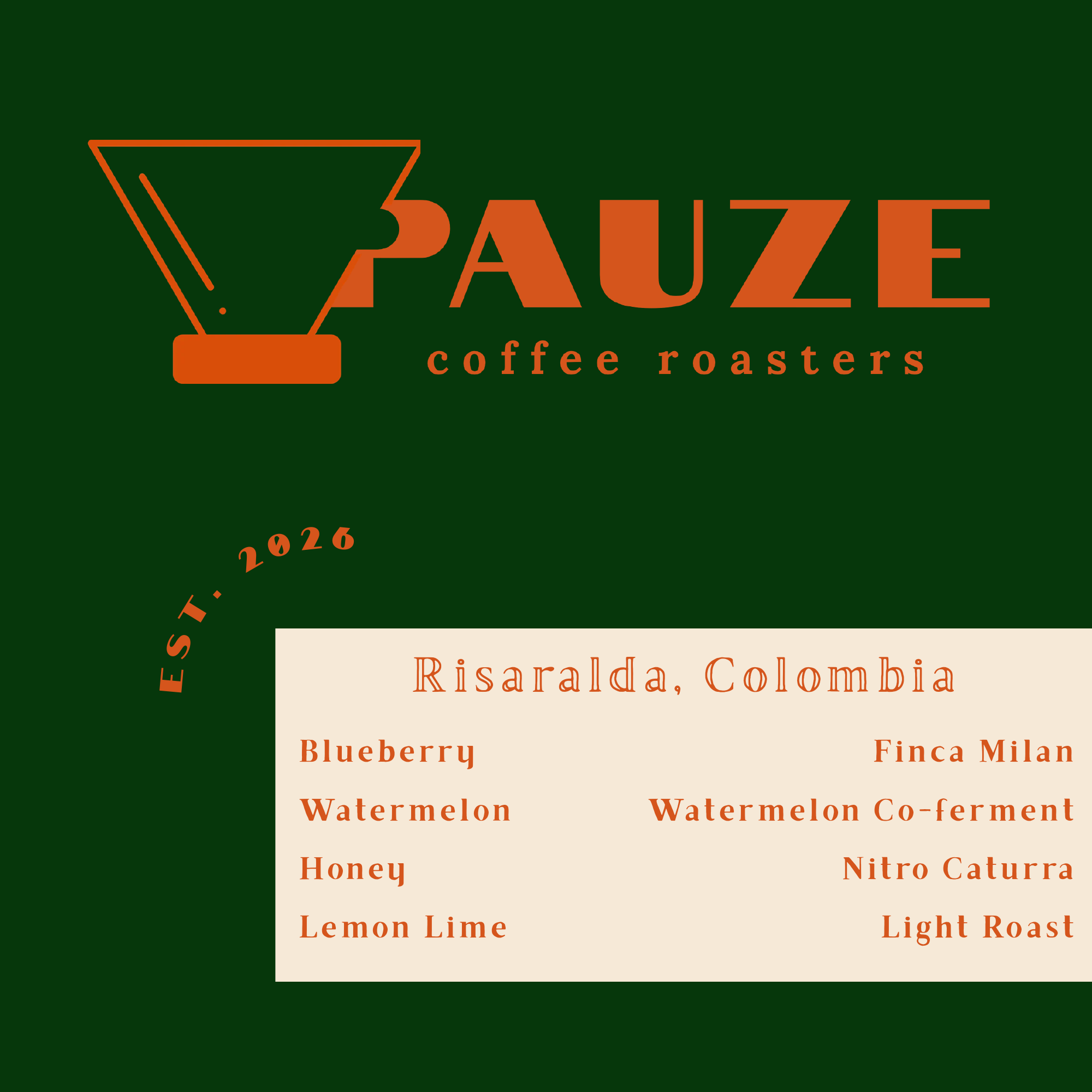 Colombia Finca Milan label