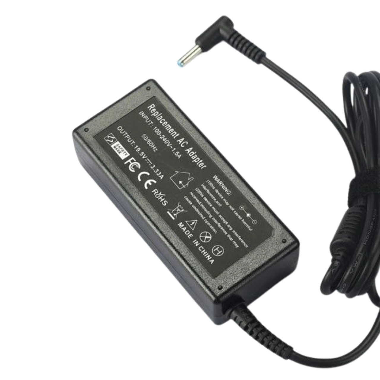 HP Laptop Charger 65W 19.5V 3.33A Blue Tip Power Adapter for HP Pavilion & Envy thumbnail 2