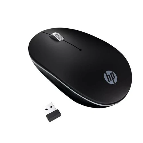 HP S1500 Wireless Mouse Silent Click Black