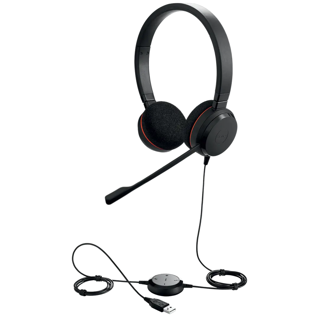 Jabra Evolve 20 MS Stereo USB-C Headset with Noise-Cancelling Microphone thumbnail 2