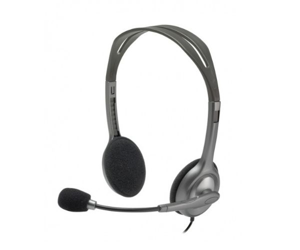 Logitech H111 Stereo Headset with Noise-Cancelling Mic for PC & Laptop