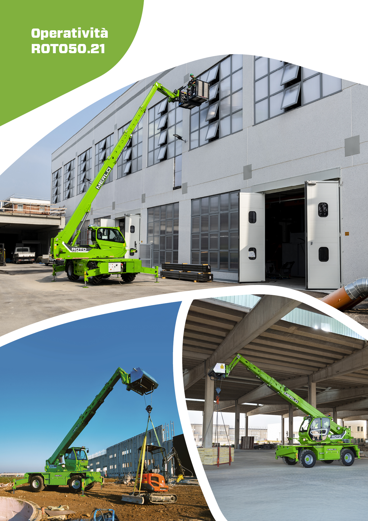 Roto 50.21, 50 q and 21 m of height rotating telehandler | Netherlands