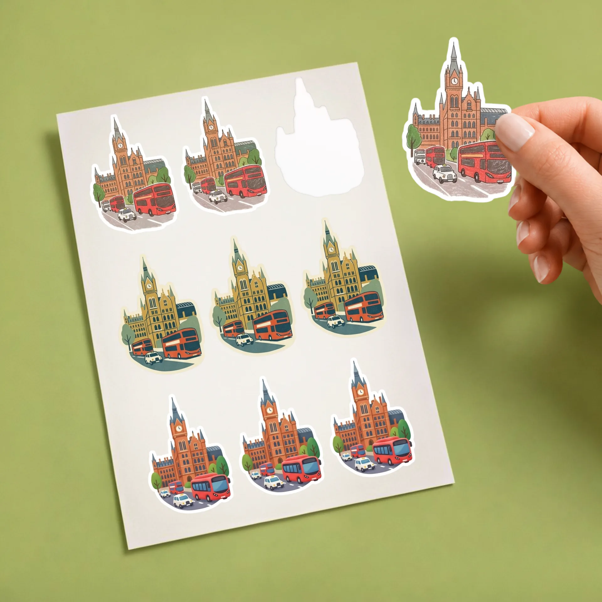 Artful Kiss-Cut Sticker Sheet