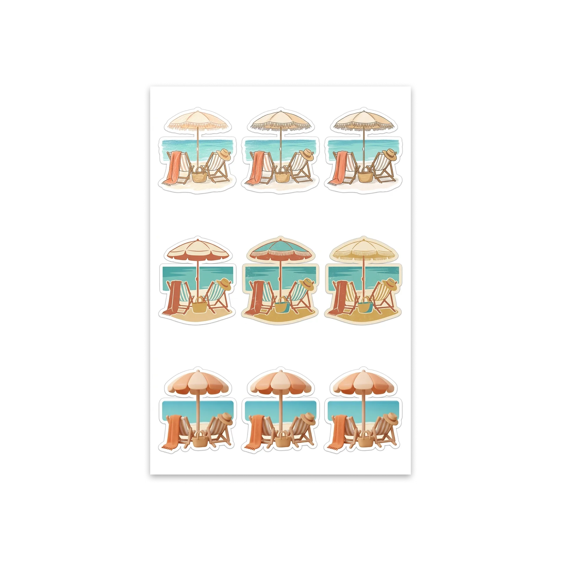 Artful Kiss-Cut Sticker Sheet alternate view