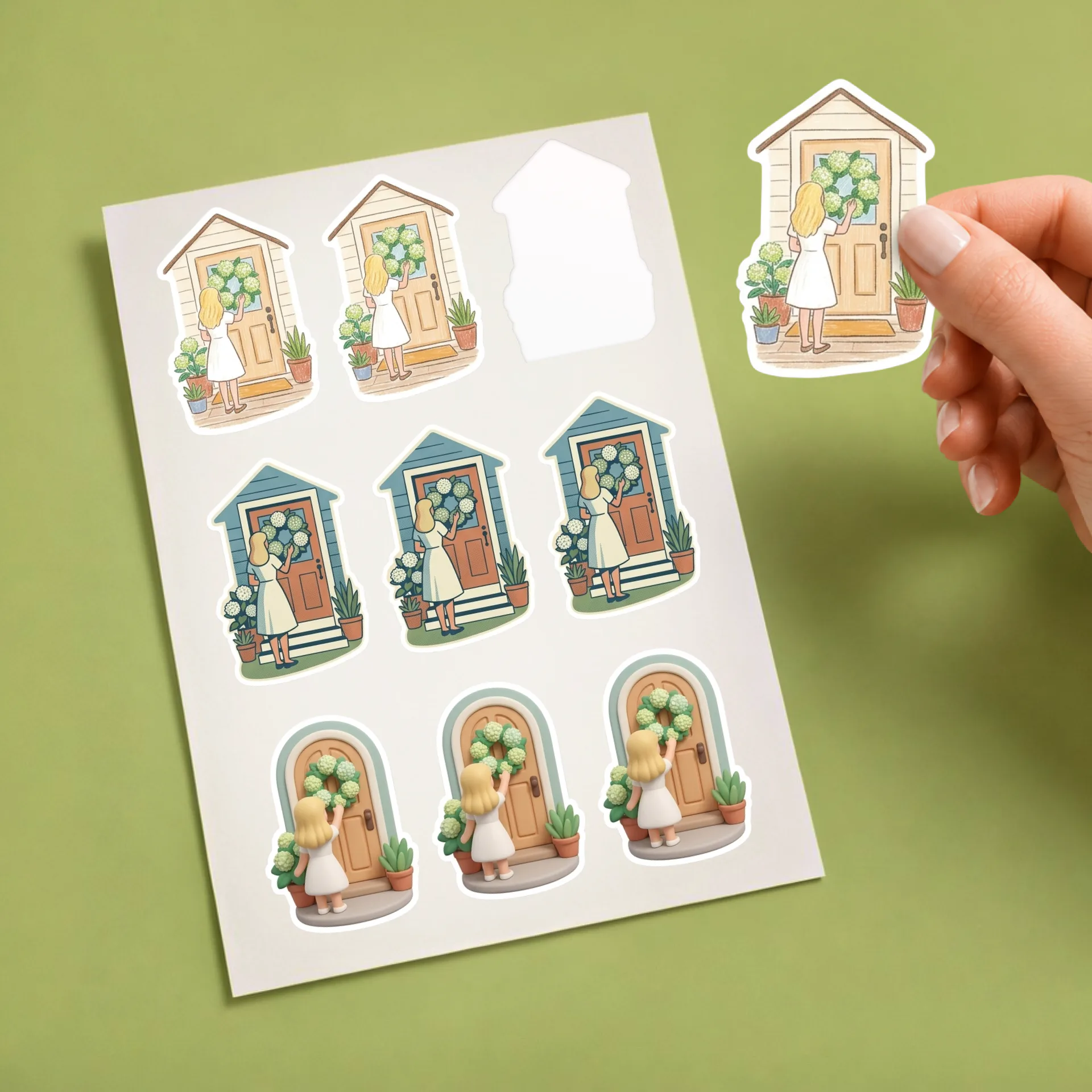 Artful Kiss-Cut Sticker Sheet