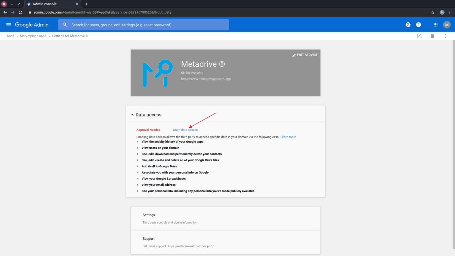 Solving Google Authorization Error 400 Admin policy enforced Metadrive