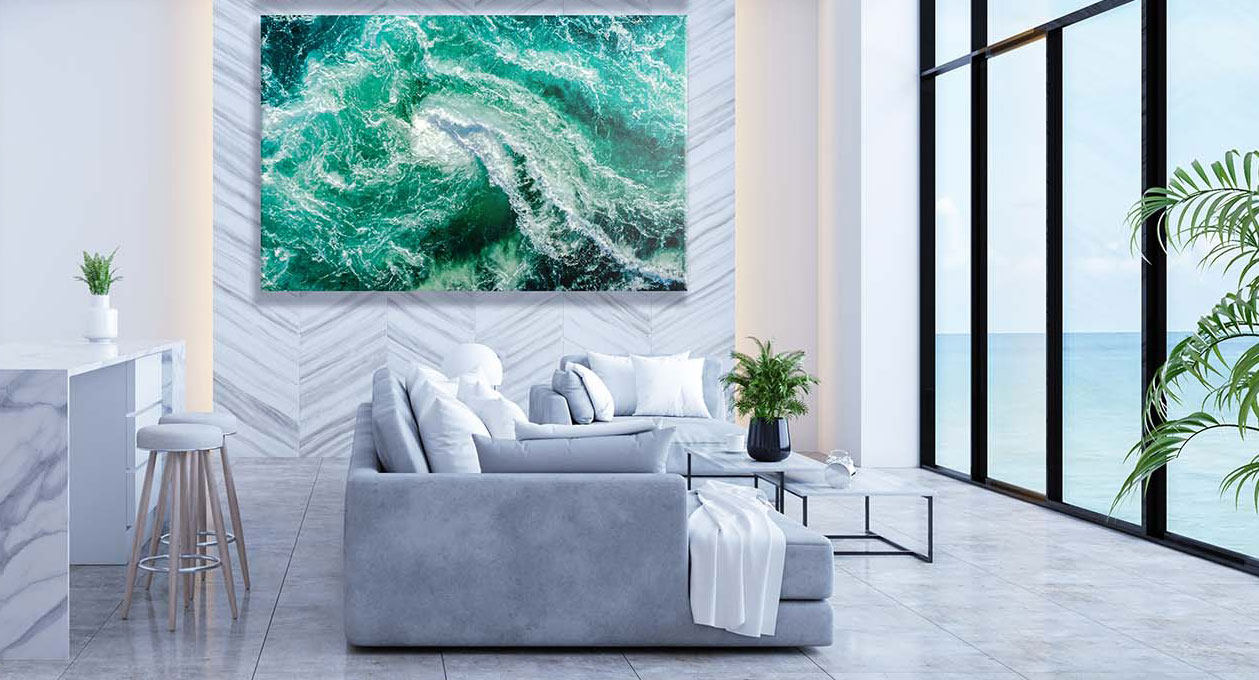 Extra Large Ocean Landscape on Metal Prints