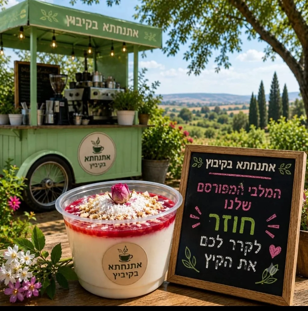 קפה אתנחתא בקיבוץ