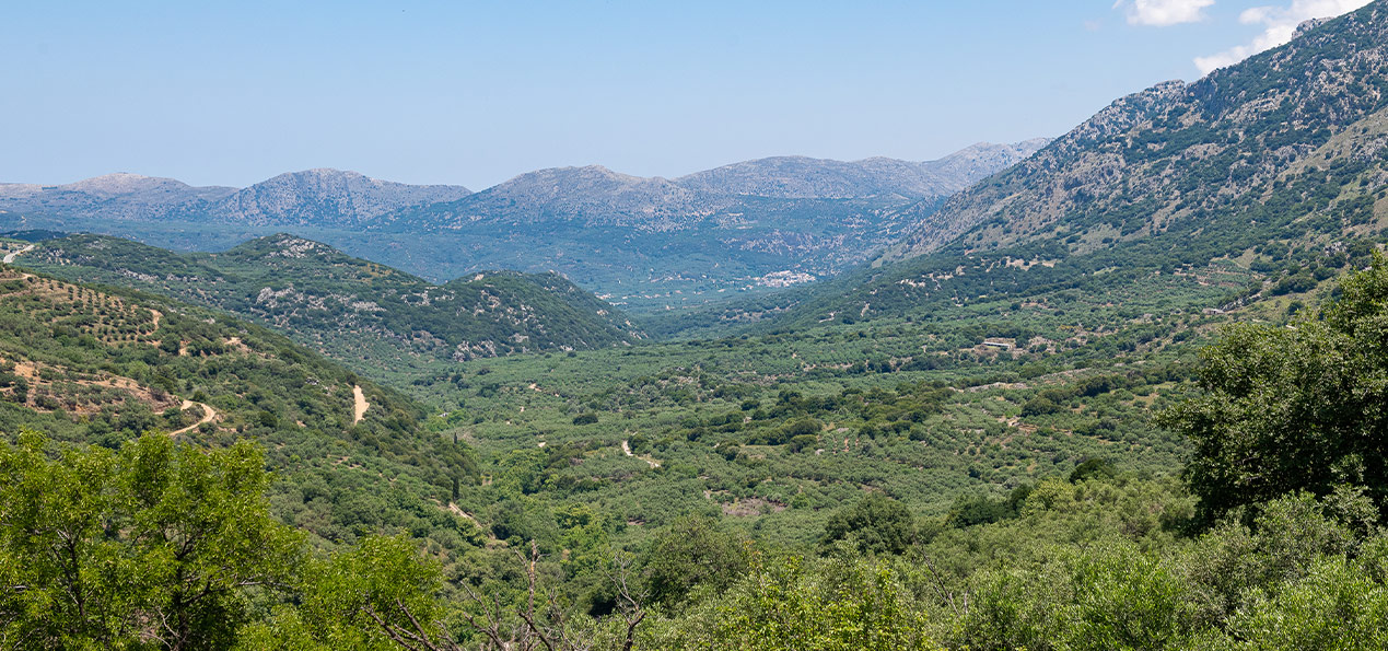 Θέα από πεδιάδα του Ηρακλείου