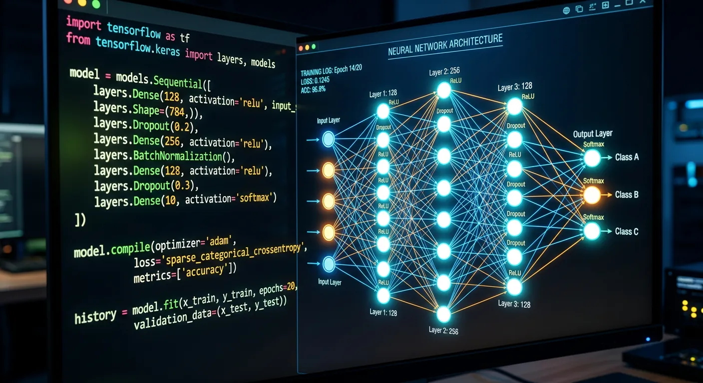 Código de programação de Machine Learning e Redes Neurais