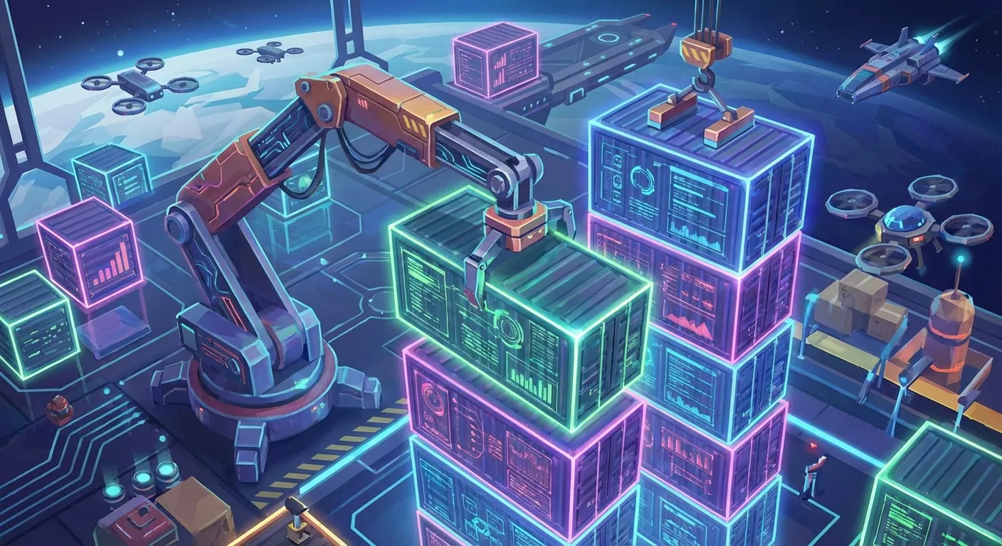 Contêineres Docker sendo orquestrados