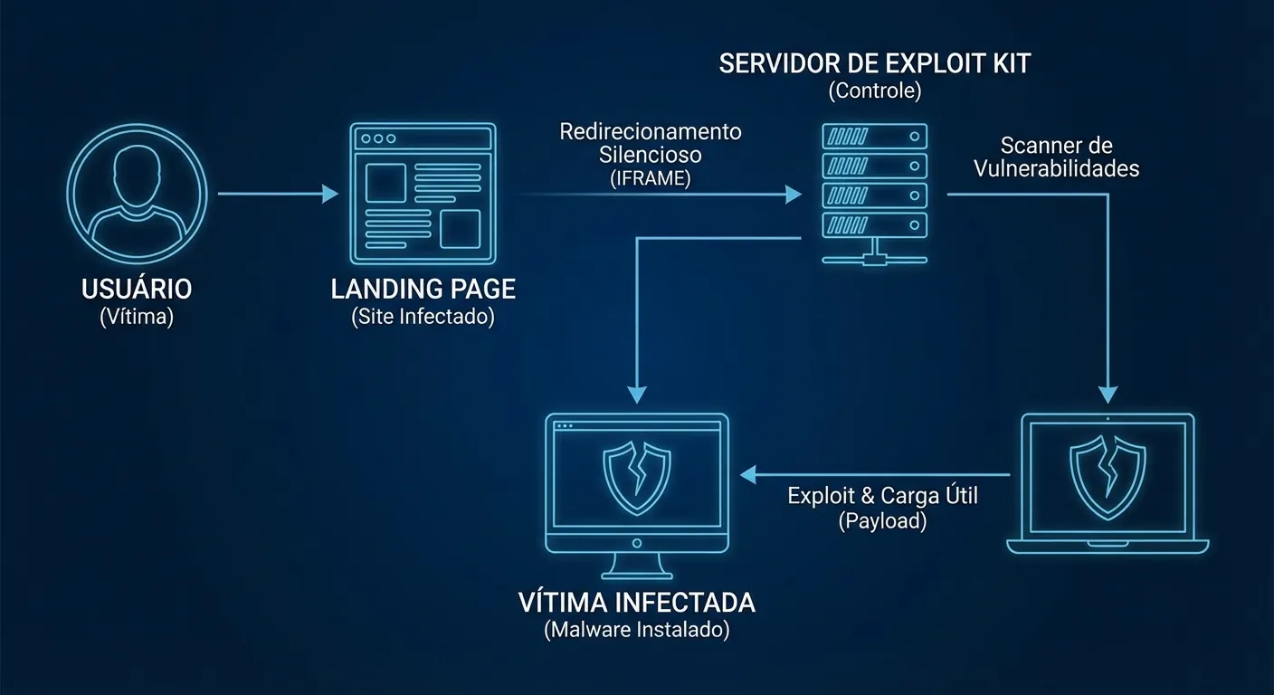 Diagrama Arquitetura Exploit Kit