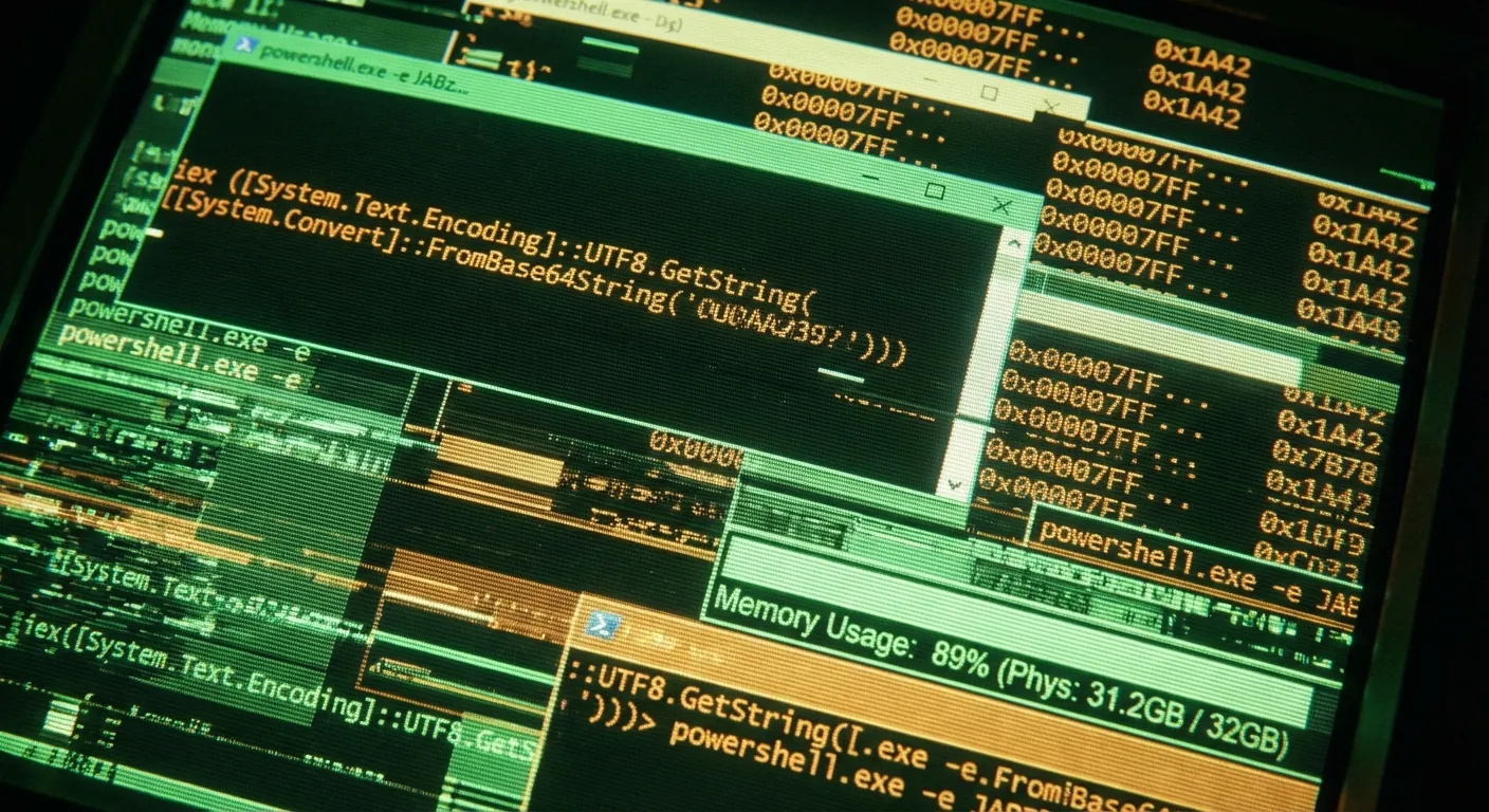 Código PowerShell e Análise de Memória