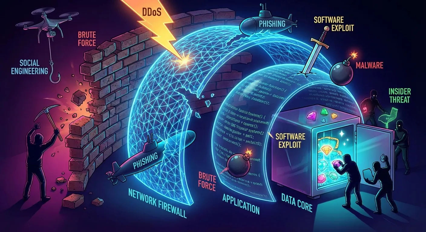 Vetores de ataque em multicamadas