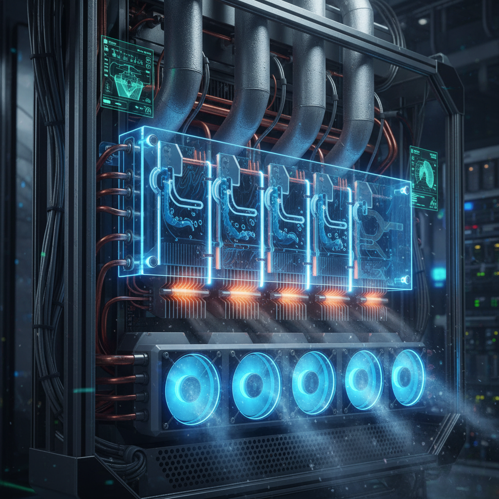 Sistema de refrigeração de um datacenter.